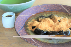 本蕨とおうすのセット